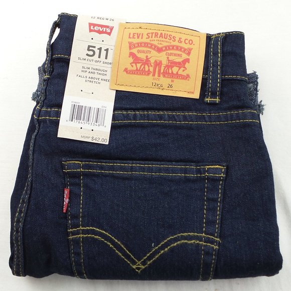 Levi's Other - LEVIS 511 Big Boys Denim Shorts Classics 12 Reg 26